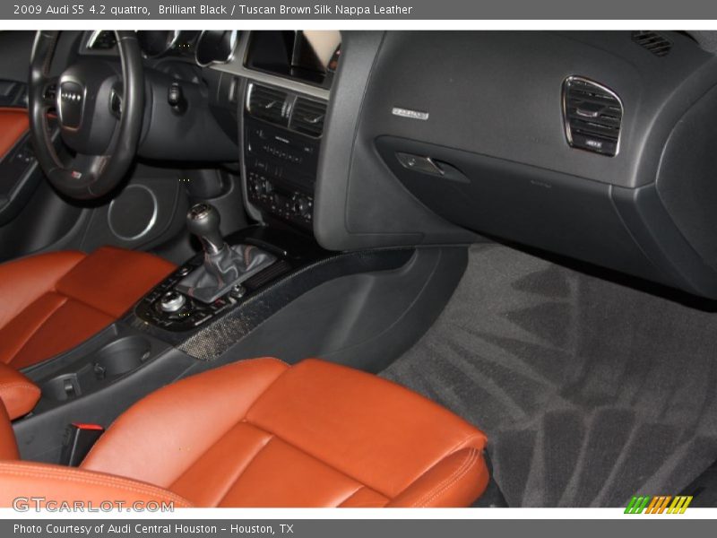 Brilliant Black / Tuscan Brown Silk Nappa Leather 2009 Audi S5 4.2 quattro