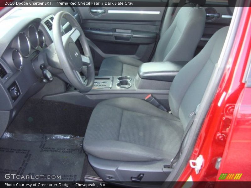 Inferno Red Crystal Pearl / Dark Slate Gray 2010 Dodge Charger SXT