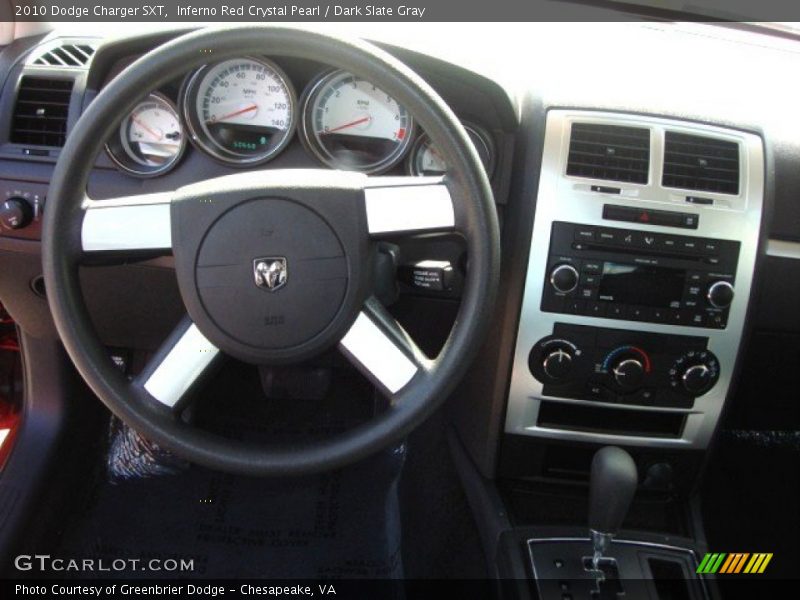 Inferno Red Crystal Pearl / Dark Slate Gray 2010 Dodge Charger SXT