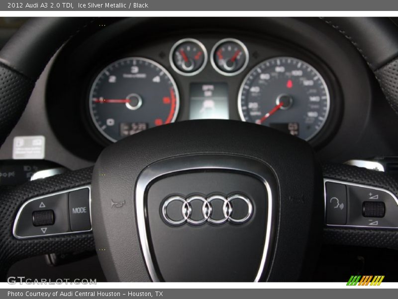 Ice Silver Metallic / Black 2012 Audi A3 2.0 TDI