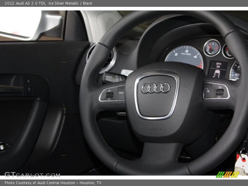 Ice Silver Metallic / Black 2012 Audi A3 2.0 TDI