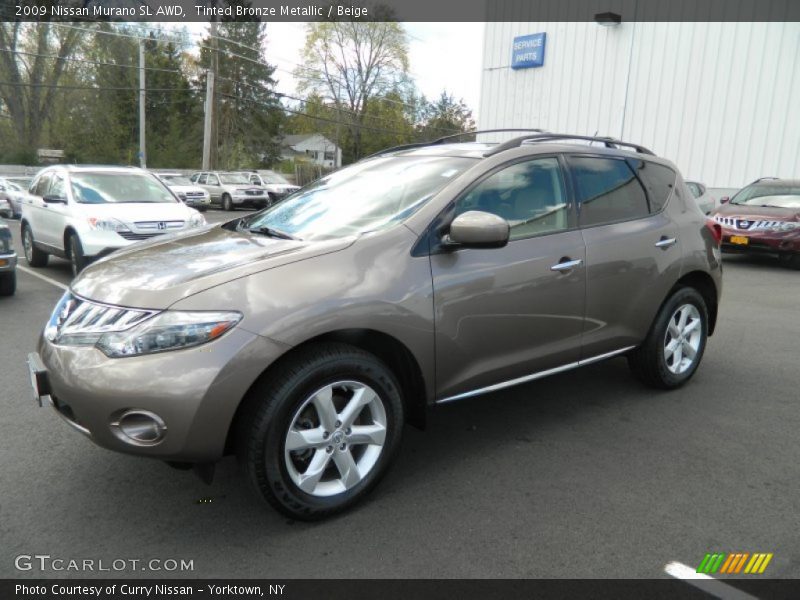 Tinted Bronze Metallic / Beige 2009 Nissan Murano SL AWD