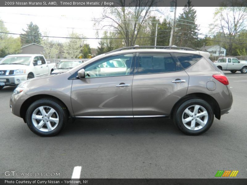 Tinted Bronze Metallic / Beige 2009 Nissan Murano SL AWD