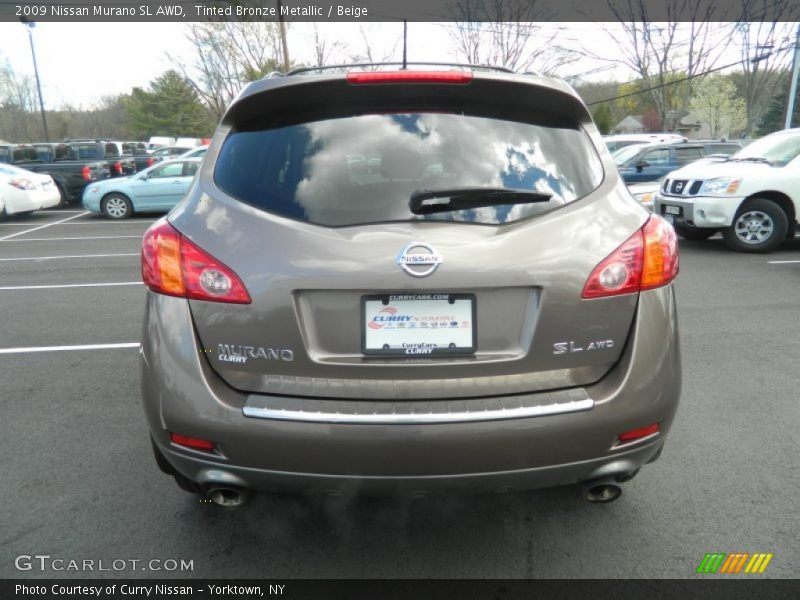 Tinted Bronze Metallic / Beige 2009 Nissan Murano SL AWD