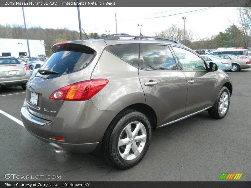 Tinted Bronze Metallic / Beige 2009 Nissan Murano SL AWD