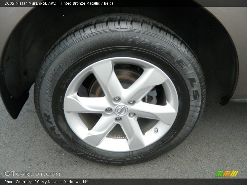 Tinted Bronze Metallic / Beige 2009 Nissan Murano SL AWD