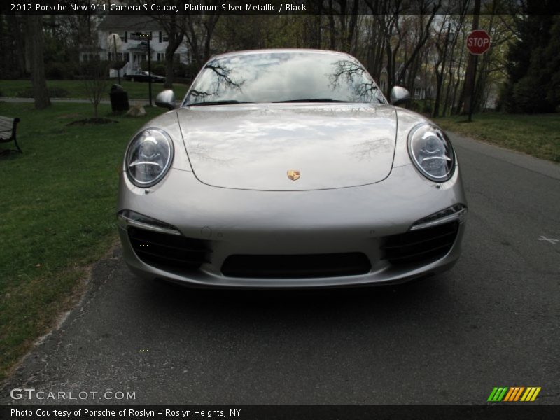 Platinum Silver Metallic / Black 2012 Porsche New 911 Carrera S Coupe