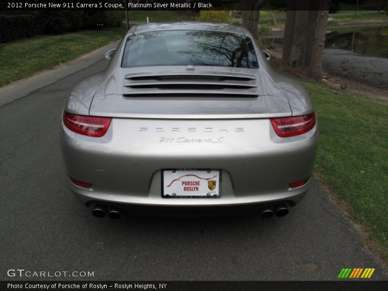 Platinum Silver Metallic / Black 2012 Porsche New 911 Carrera S Coupe