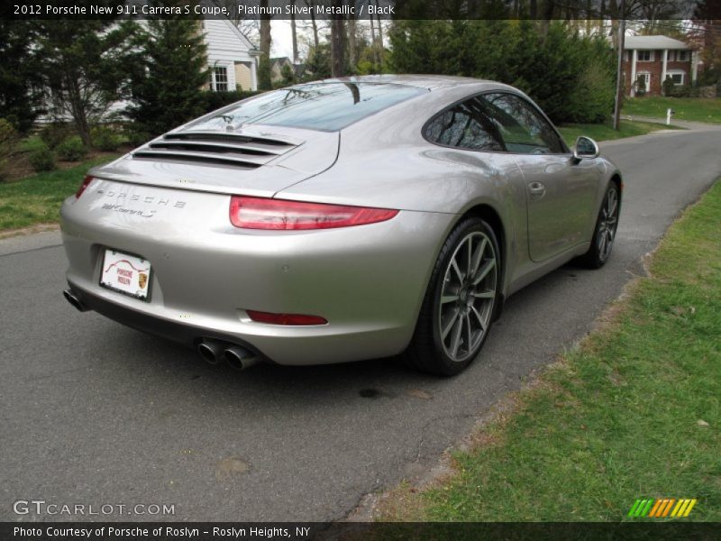 Platinum Silver Metallic / Black 2012 Porsche New 911 Carrera S Coupe