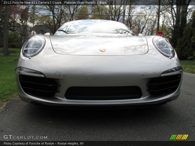 Platinum Silver Metallic / Black 2012 Porsche New 911 Carrera S Coupe