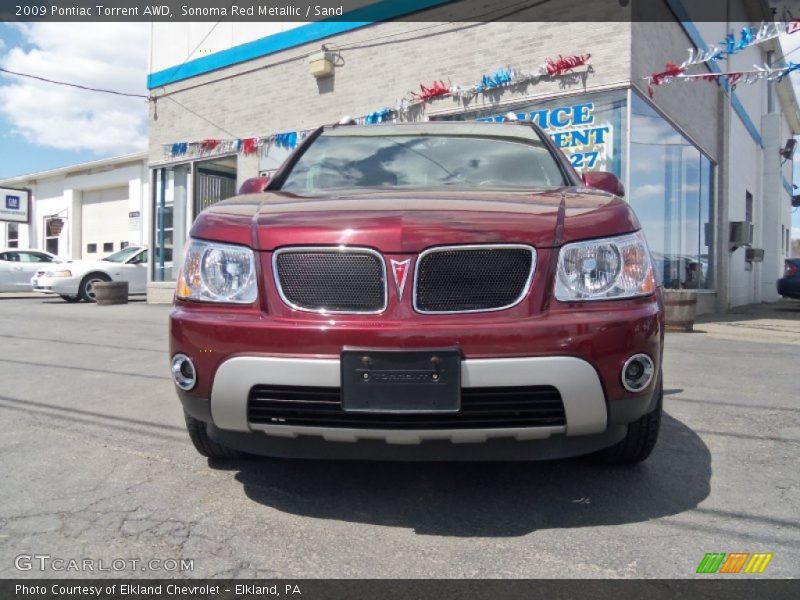 Sonoma Red Metallic / Sand 2009 Pontiac Torrent AWD