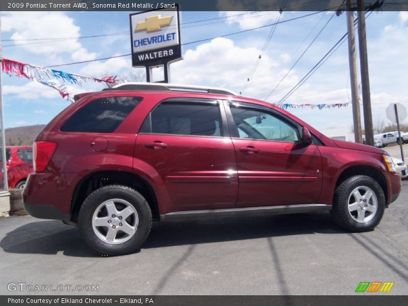 Sonoma Red Metallic / Sand 2009 Pontiac Torrent AWD