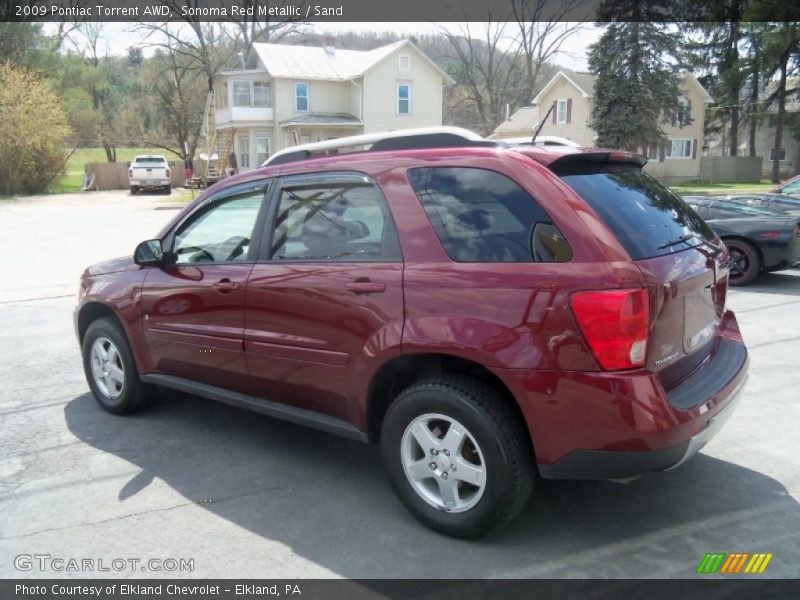 Sonoma Red Metallic / Sand 2009 Pontiac Torrent AWD
