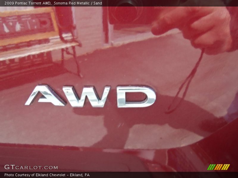 Sonoma Red Metallic / Sand 2009 Pontiac Torrent AWD