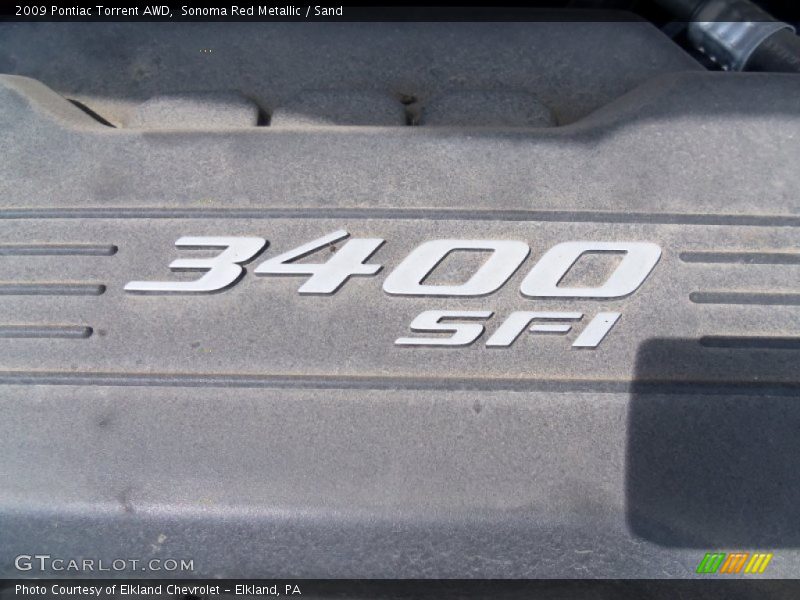Sonoma Red Metallic / Sand 2009 Pontiac Torrent AWD