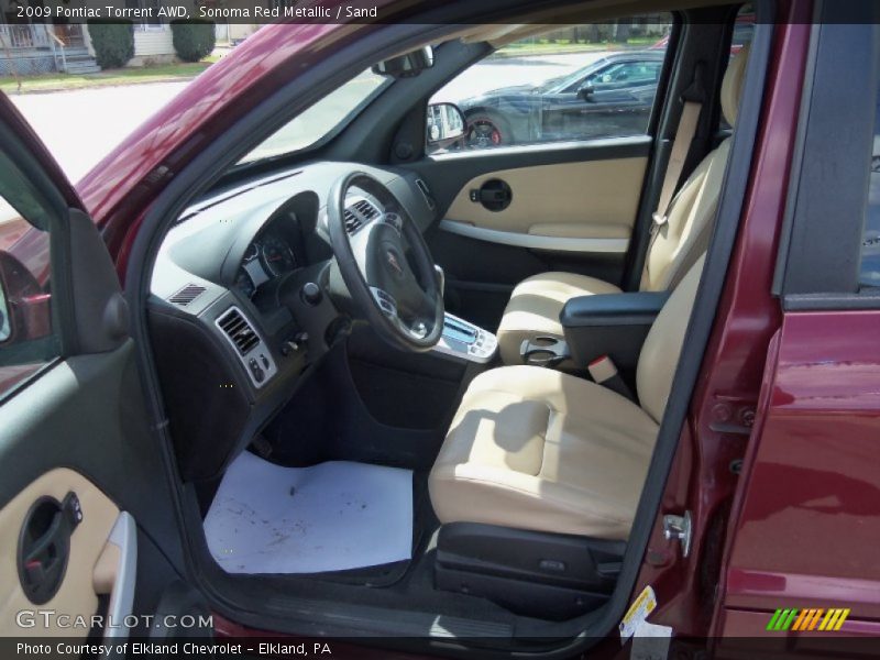 Sonoma Red Metallic / Sand 2009 Pontiac Torrent AWD