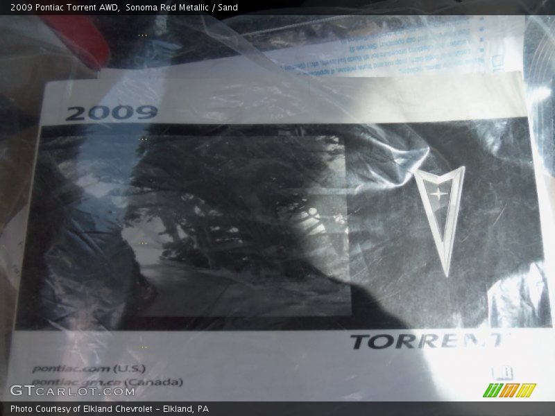 Sonoma Red Metallic / Sand 2009 Pontiac Torrent AWD