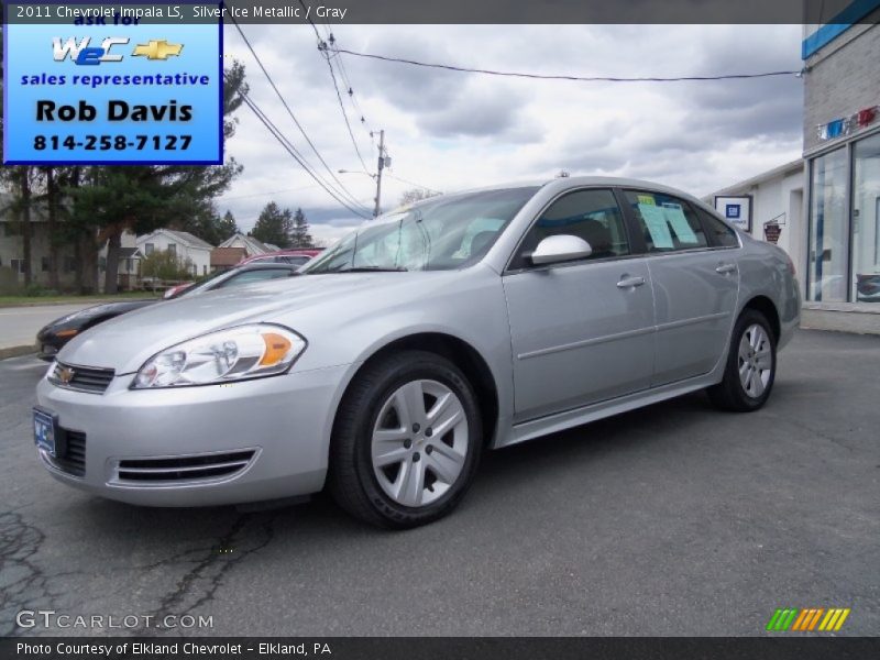 Silver Ice Metallic / Gray 2011 Chevrolet Impala LS
