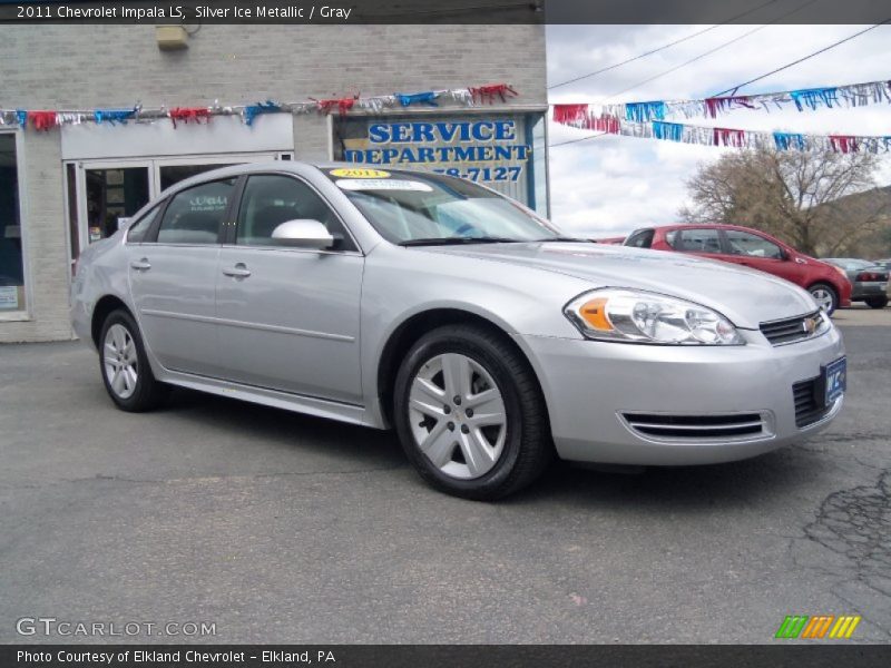 Silver Ice Metallic / Gray 2011 Chevrolet Impala LS