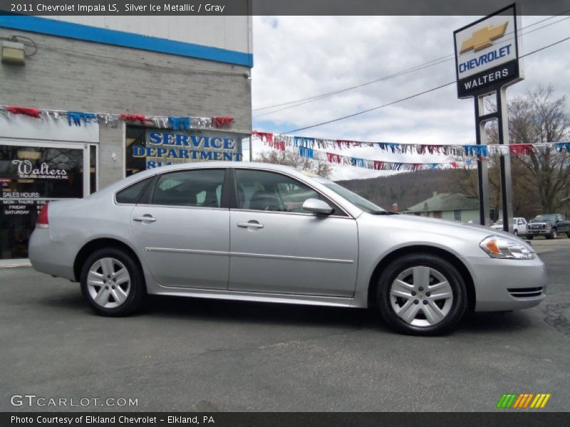Silver Ice Metallic / Gray 2011 Chevrolet Impala LS