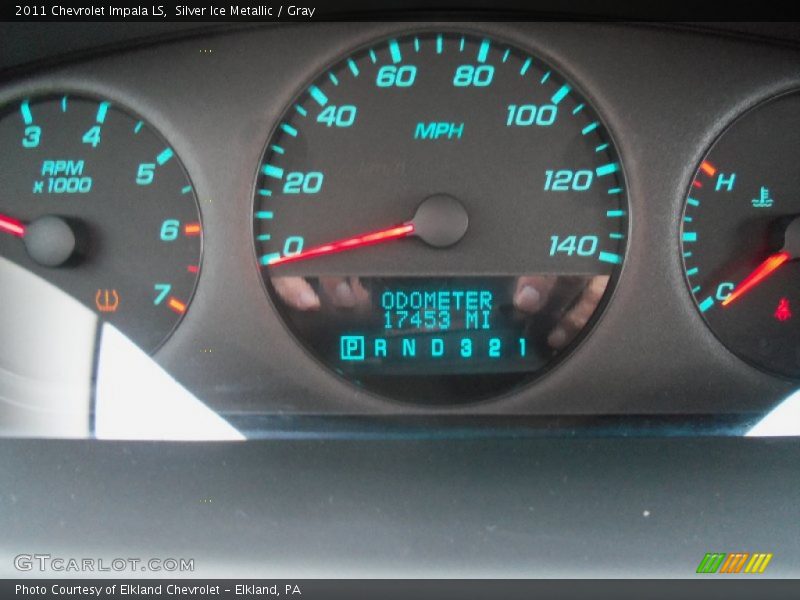 Silver Ice Metallic / Gray 2011 Chevrolet Impala LS