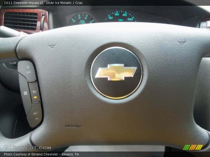 Silver Ice Metallic / Gray 2011 Chevrolet Impala LS