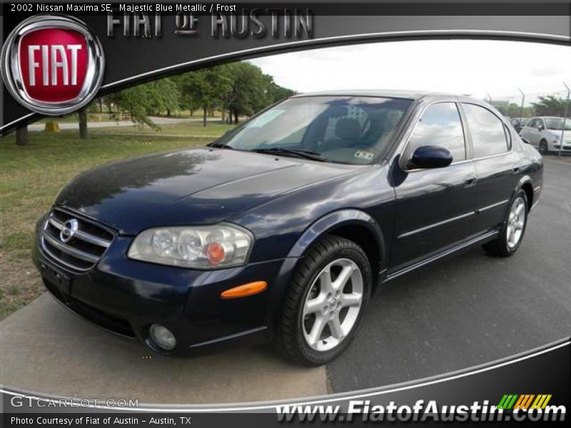 Majestic Blue Metallic / Frost 2002 Nissan Maxima SE