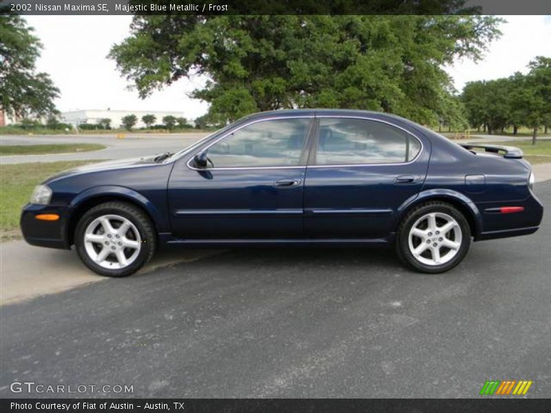 Majestic Blue Metallic / Frost 2002 Nissan Maxima SE