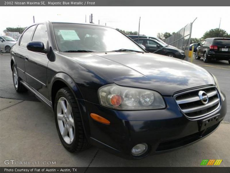 Majestic Blue Metallic / Frost 2002 Nissan Maxima SE