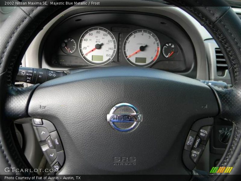 Majestic Blue Metallic / Frost 2002 Nissan Maxima SE