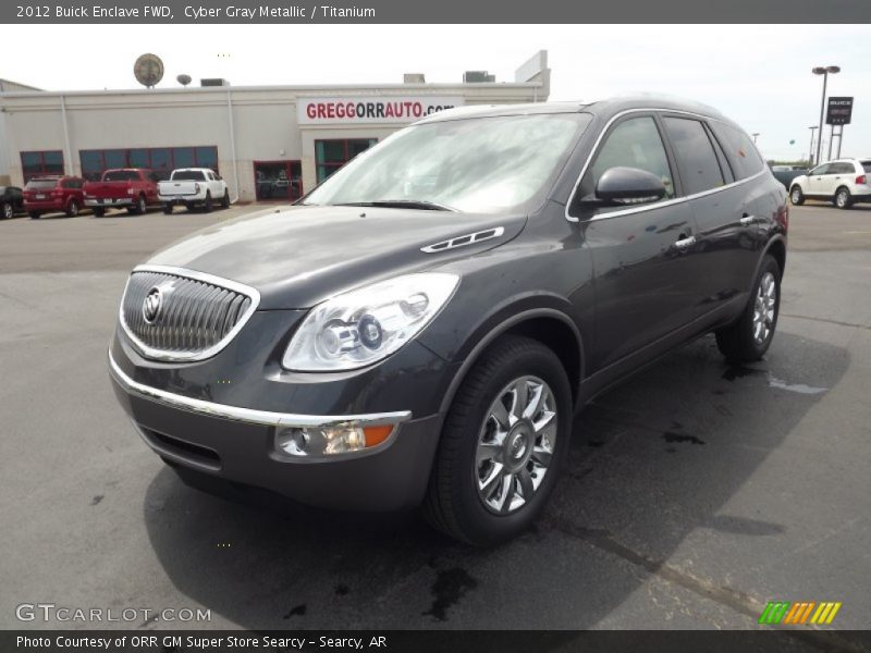 Cyber Gray Metallic / Titanium 2012 Buick Enclave FWD