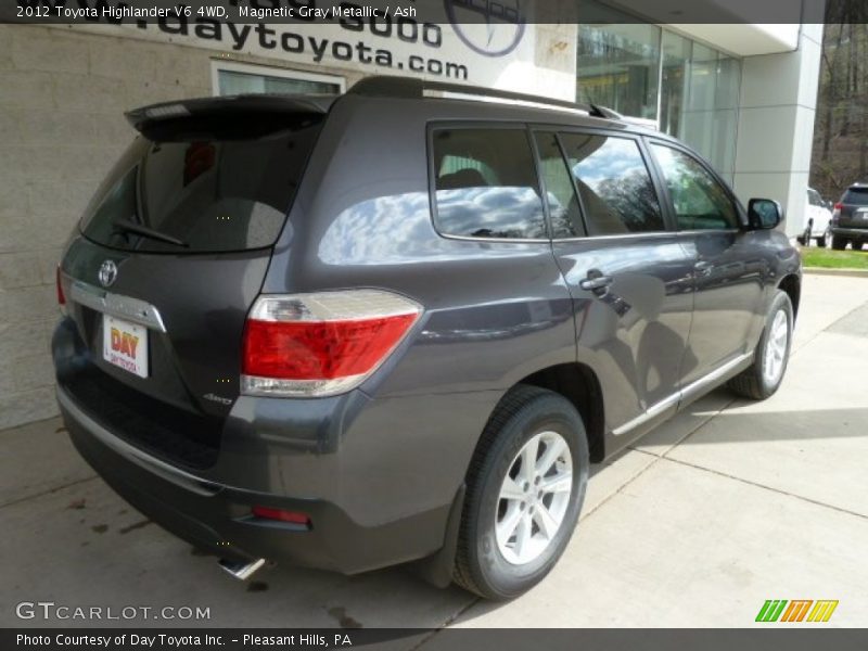 Magnetic Gray Metallic / Ash 2012 Toyota Highlander V6 4WD