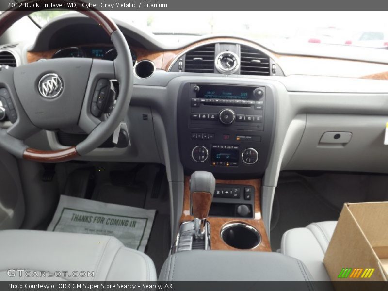 Cyber Gray Metallic / Titanium 2012 Buick Enclave FWD