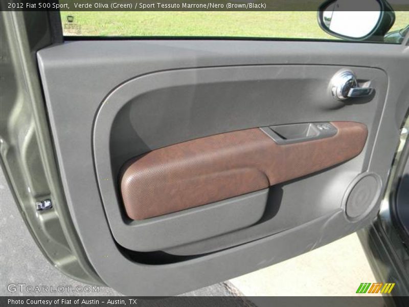 Verde Oliva (Green) / Sport Tessuto Marrone/Nero (Brown/Black) 2012 Fiat 500 Sport