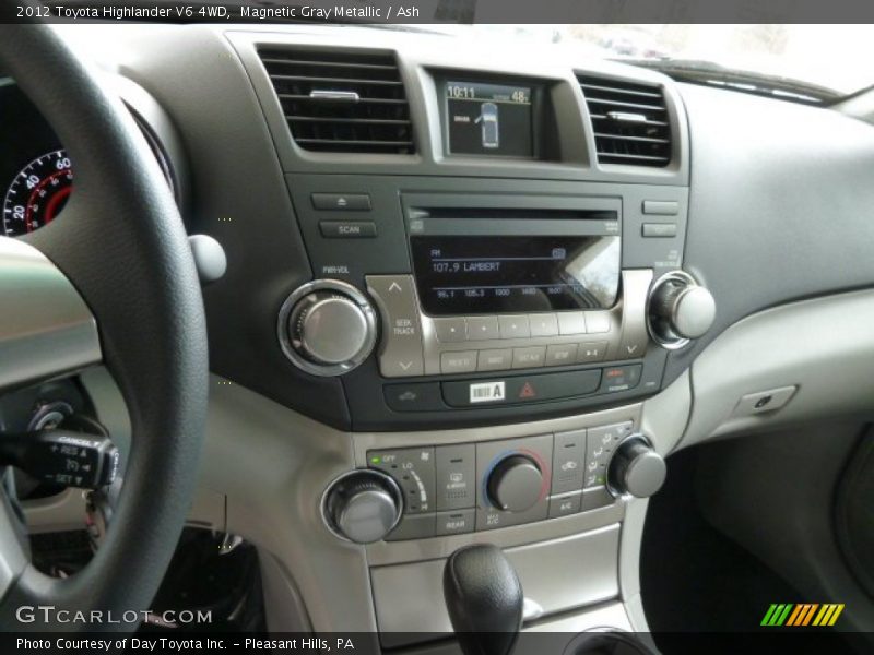 Magnetic Gray Metallic / Ash 2012 Toyota Highlander V6 4WD