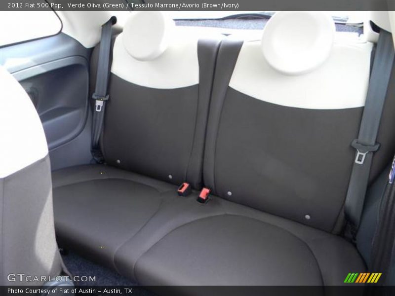 Verde Oliva (Green) / Tessuto Marrone/Avorio (Brown/Ivory) 2012 Fiat 500 Pop