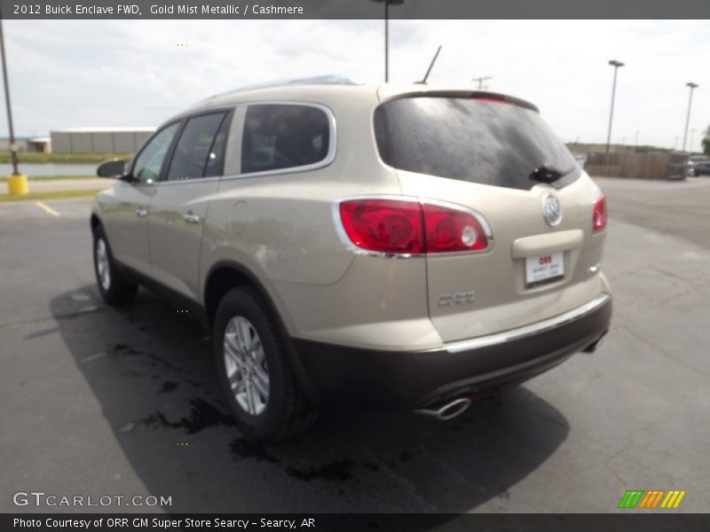 Gold Mist Metallic / Cashmere 2012 Buick Enclave FWD
