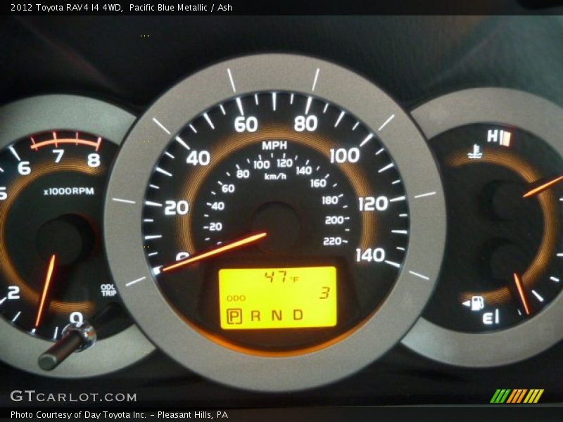 Pacific Blue Metallic / Ash 2012 Toyota RAV4 I4 4WD