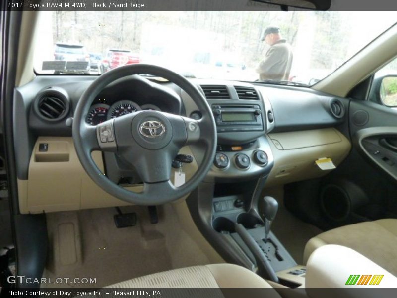 Black / Sand Beige 2012 Toyota RAV4 I4 4WD