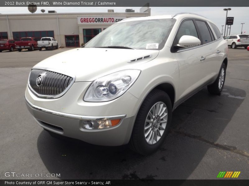 White Diamond Tricoat / Cashmere 2012 Buick Enclave FWD