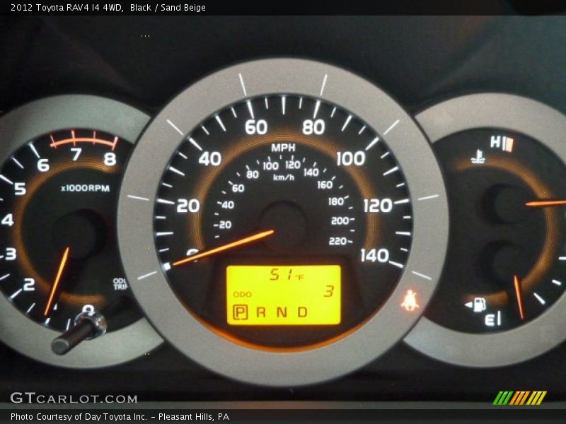Black / Sand Beige 2012 Toyota RAV4 I4 4WD