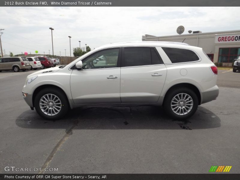 White Diamond Tricoat / Cashmere 2012 Buick Enclave FWD
