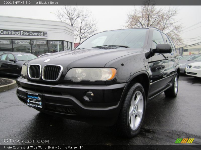 Jet Black / Beige 2001 BMW X5 3.0i
