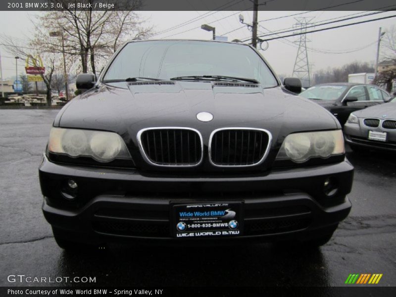 Jet Black / Beige 2001 BMW X5 3.0i