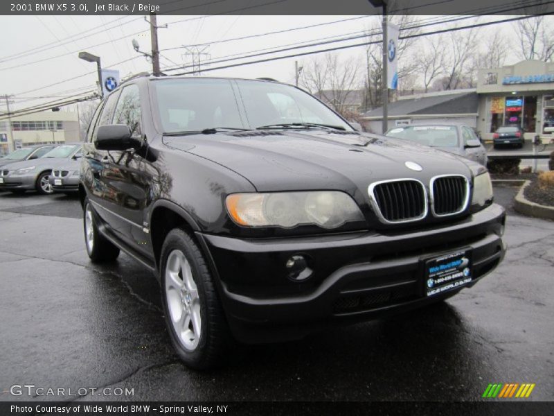 Jet Black / Beige 2001 BMW X5 3.0i