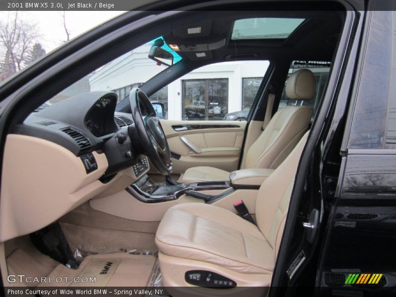 Jet Black / Beige 2001 BMW X5 3.0i