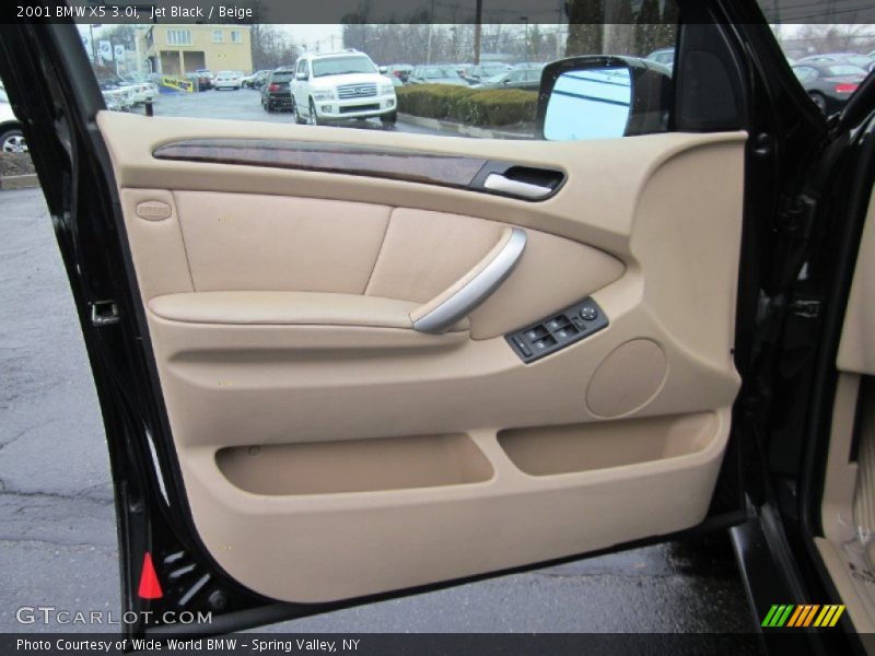 Jet Black / Beige 2001 BMW X5 3.0i