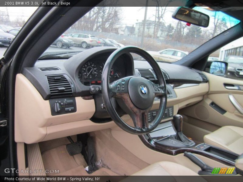 Jet Black / Beige 2001 BMW X5 3.0i