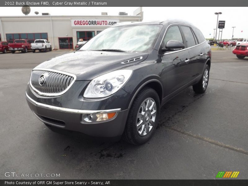 Cyber Gray Metallic / Titanium 2012 Buick Enclave FWD