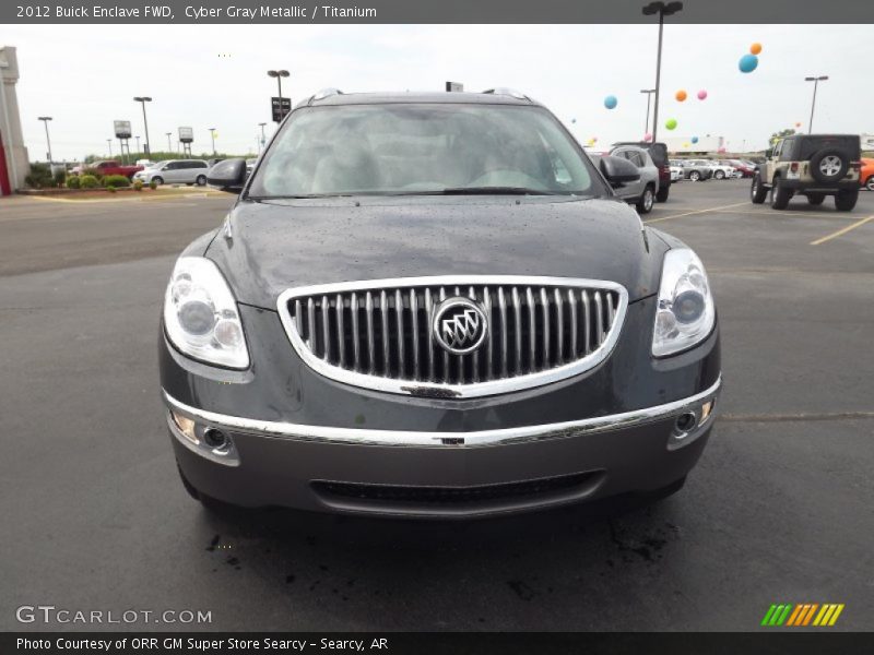 Cyber Gray Metallic / Titanium 2012 Buick Enclave FWD